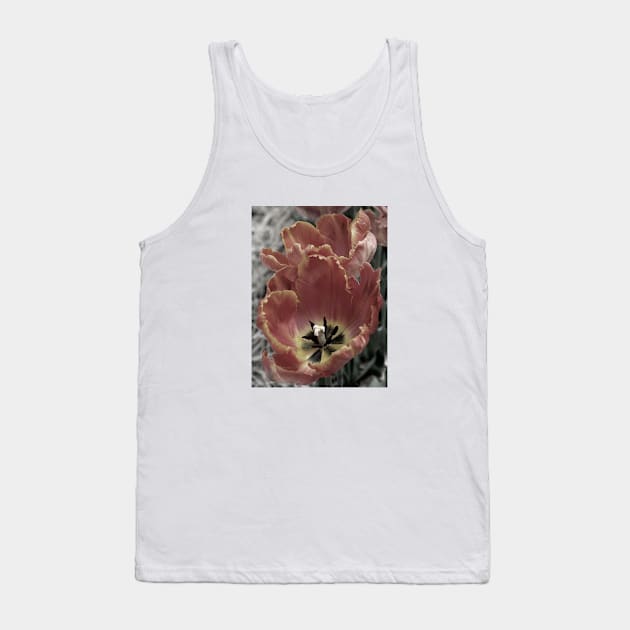 Parrot Tulips Tank Top by ElizabethB_Art